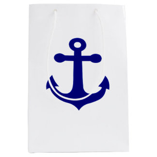 Sac Cadeau Moyen Navy Ship Anchor Nautical