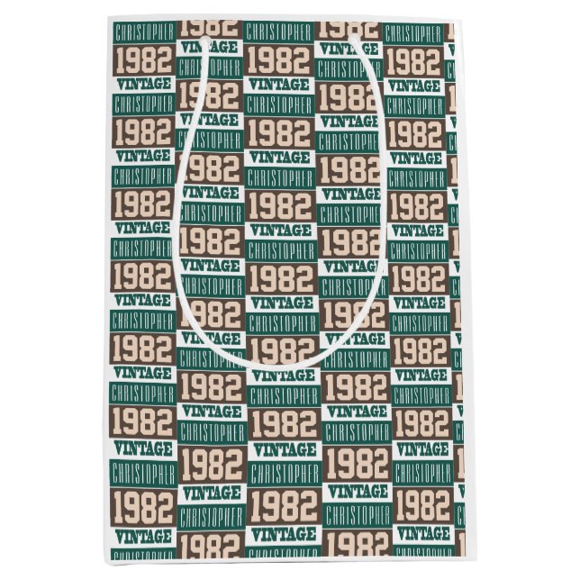 Sac Cadeau Moyen Né en 1982 (Devant)