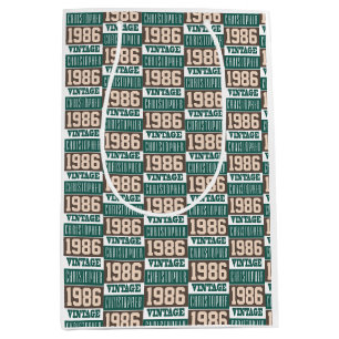 Sac Cadeau Moyen Né en 1986 avec le nom chrétien