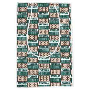 Sac Cadeau Moyen Né en 1988 avec le nom chrétien