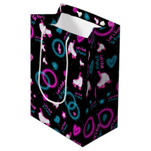 Sac Cadeau Moyen Neon Glow Roller Skating Roll Motif