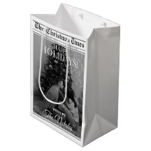 Newspaper What A Year Black White Photo Christmas