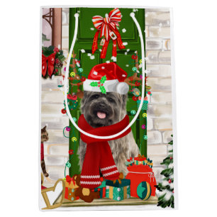 Sac Cadeau Moyen Noël du chien de Cairn Terrier