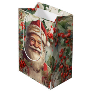 Sac Cadeau Moyen Noël du Père Noël Saint Nicolas