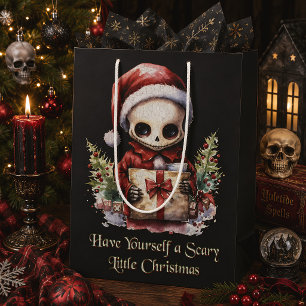 Sac Cadeau Moyen Noël gothique effrayant Creepmas