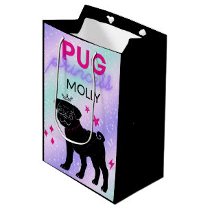 SAC CADEAU MOYEN NOIR" PRINCESS CARLIN"