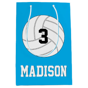 Sac Cadeau Moyen Nombre du Jersey de joueur de volleyball et nom