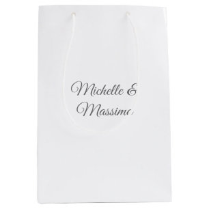 Sac Cadeau Moyen Noms de couple classiques professionnels uniques