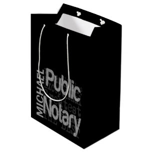 Sac Cadeau Moyen Notaire Public Extraordinaire CUSTOM
