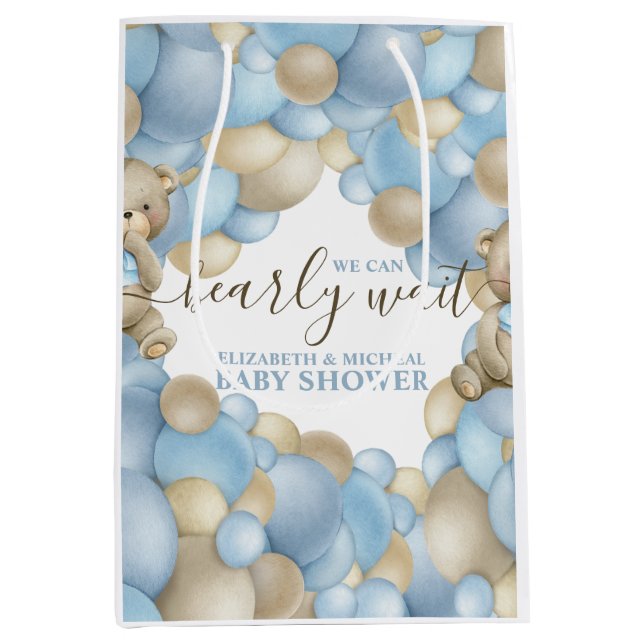 Sac Cadeau Moyen Nous pouvons attendre prématurément les balises Fa (Devant)