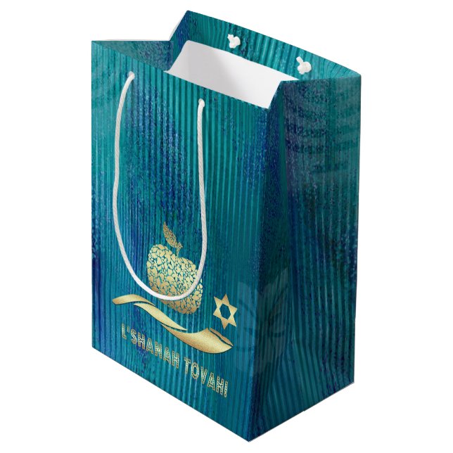 Sac Cadeau Moyen Nouvel An juif | Rosh Hashanah (Dos Angle)
