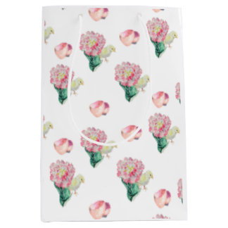 Sac Cadeau Moyen Nugget Baby Poussin de Pâques et Tulipe