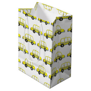 Sac Cadeau Moyen NYC New York City À damiers taxi jaune