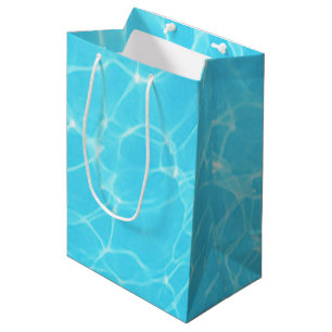 Sac Cadeau Moyen Océan bleu turquoise tropical