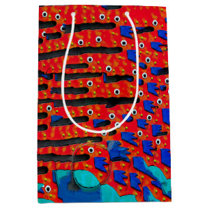 Sac Cadeau Moyen Oeil de poisson Abstrait