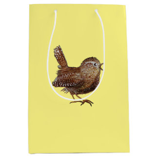 Sac Cadeau Moyen Oiseau Wren (Troglodytes Troglodytes)