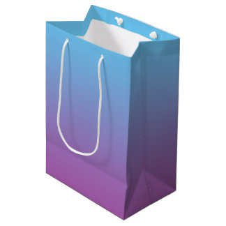 Sac Cadeau Moyen Ombre bleu et pourpre