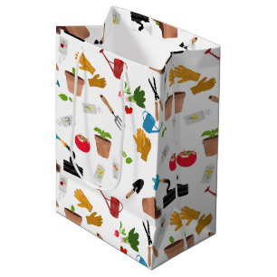 Sac Cadeau Moyen Outils de jardinage Plante jardinier Motif