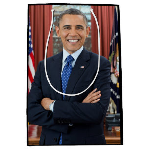 Sac Cadeau Moyen Oval Office Portrait, Obama Barack Président des É