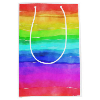Sac Cadeau Moyen Painted Rainbow