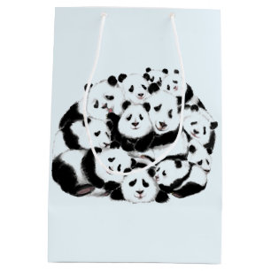 Sac Cadeau Moyen Pandas - Pandémie - Gros câlins - Collection de de