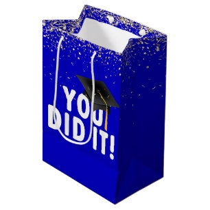 Sac Cadeau Moyen Panneau "Vous avez réussi" pour la remise des dipl