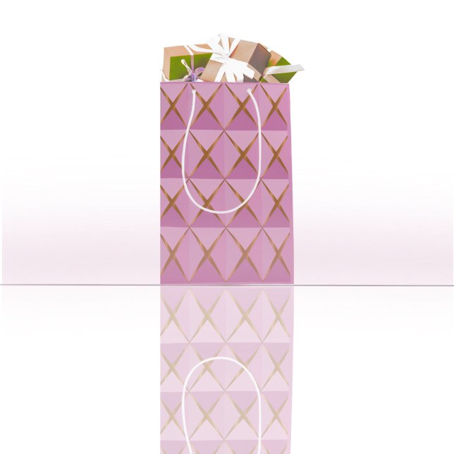 Sac Cadeau Moyen Papier à enveloppement rose Joyoux Noel (Créateur téléchargé)