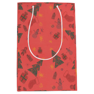 Sac Cadeau Moyen Papier d'emballage de construction