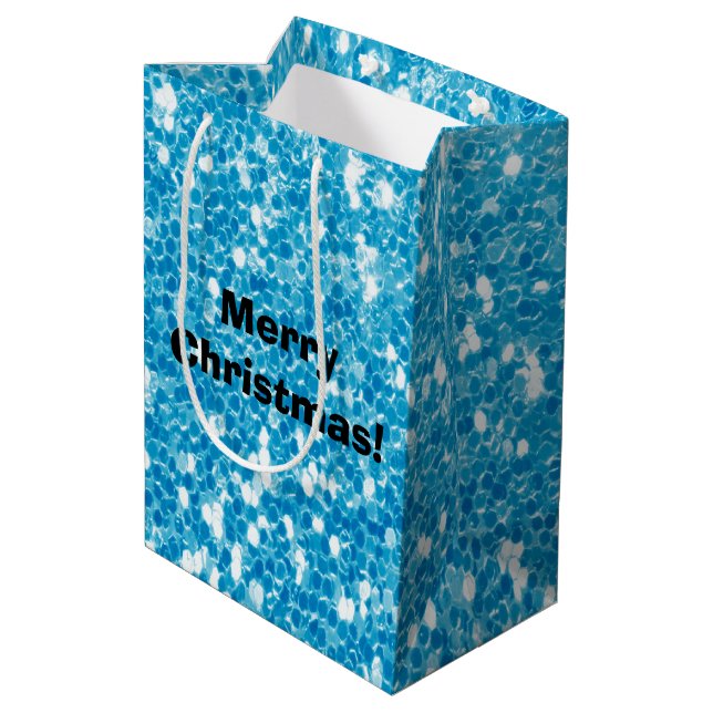 Sac Cadeau Moyen Parties scintillant (Dos Angle)