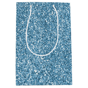 Sac Cadeau Moyen Parties scintillant de sirène turquoise        