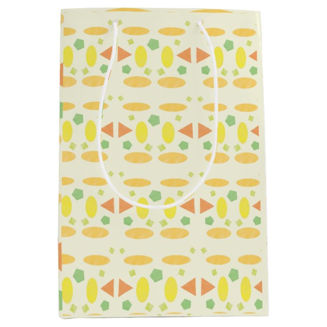 Sac Cadeau Moyen Pastel Jouant Design sans couture (Devant)