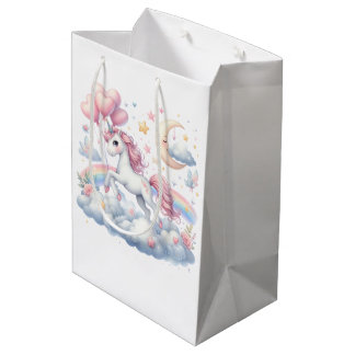Sac Cadeau Moyen Pastel Unicorn