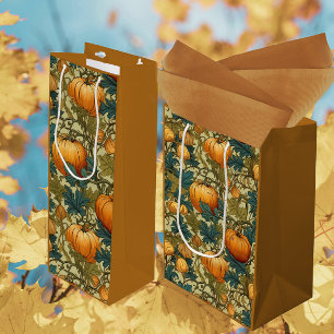 Sac Cadeau Moyen Patch Citrouille d'automne William Morris