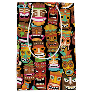 Sac Cadeau Moyen Pattern de Tiki