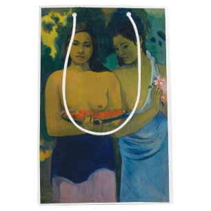 Sac Cadeau Moyen Paul Gauguin - Deux femmes tahitiennes
