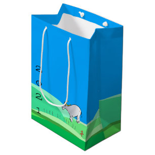 Sac Cadeau Moyen Paysage de dessin X Nouvel An chinois Zodiac MGB