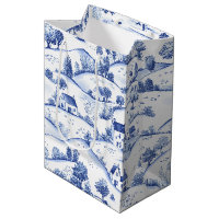 Paysage français pastoral toile bleu intemporel
