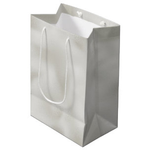 Sac Cadeau Moyen Pearl White Luxe    