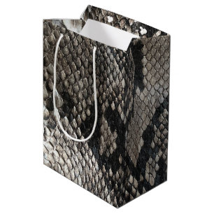 Sac Cadeau Moyen Peau de Serpent Python de luxe - Rich Elegant Mode