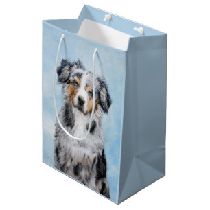 Sac Cadeau Moyen Peinture de berger américaine miniature - Chien Ar