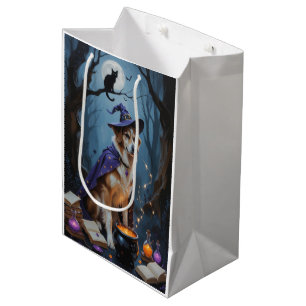 Sac Cadeau Moyen Peinture fantaisiste d'Halloween de berger anatoli