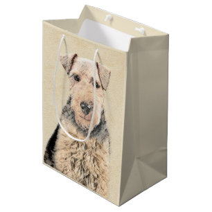 Sac Cadeau Moyen Peinture galloise Terrier - Cute Original Chien Ar
