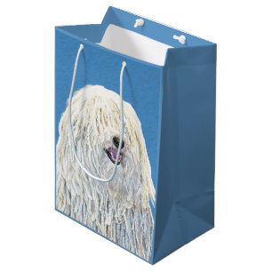 Sac Cadeau Moyen Peinture Puli - Cute Original Chien Art