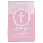 Personnalisable, Enfant fille rose de Dieu Baptême