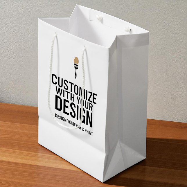 Sac Cadeau Moyen Personnalisé sur mesure de marque Blank Company (Créateur téléchargé)