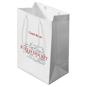 Sac Cadeau Moyen Personnalisez, Merci de car d'hockey de champ dans