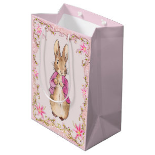 Sac Cadeau Moyen Peter le lapin rose