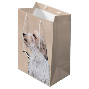 Sac Cadeau Moyen Petit Basset Griffon Vendéen Peinture - Chien Art