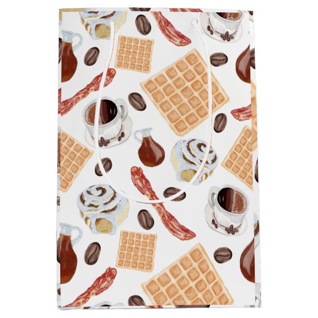 Sac Cadeau Moyen Petit-déjeuner Foods Cadeau (Devant)