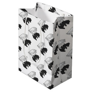 Sac Cadeau Moyen Petit ours Ours Silhouette Main